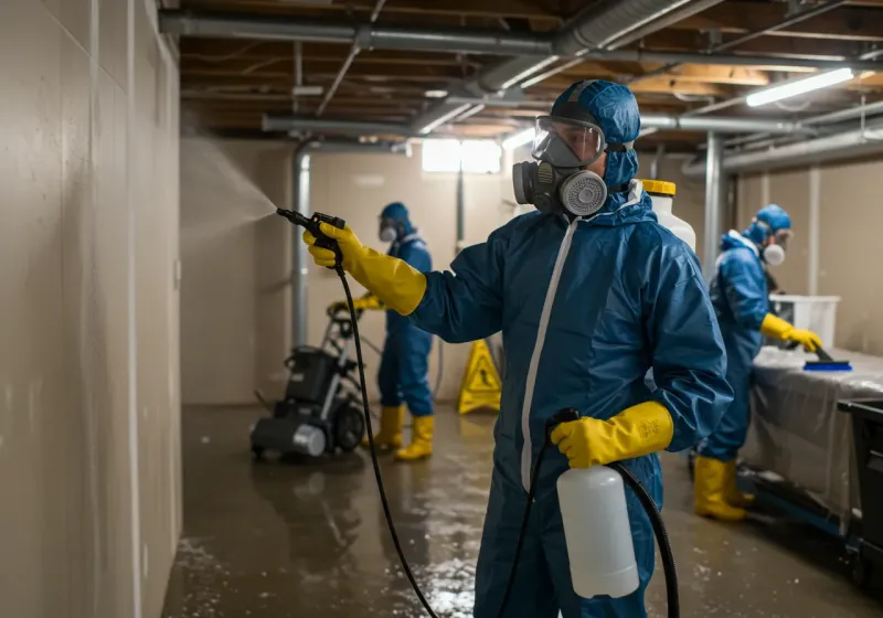 Basement Sanitization and Antimicrobial Treatment process in Burlington, VT