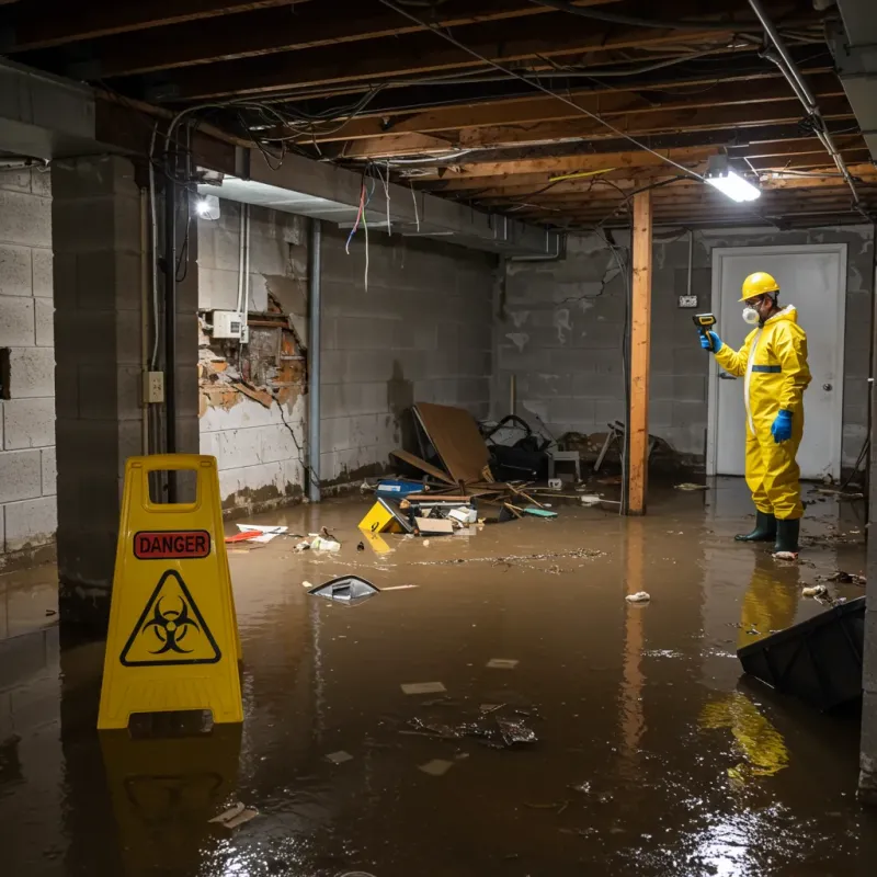 Flooded Basement Electrical Hazard in Burlington, VT Property